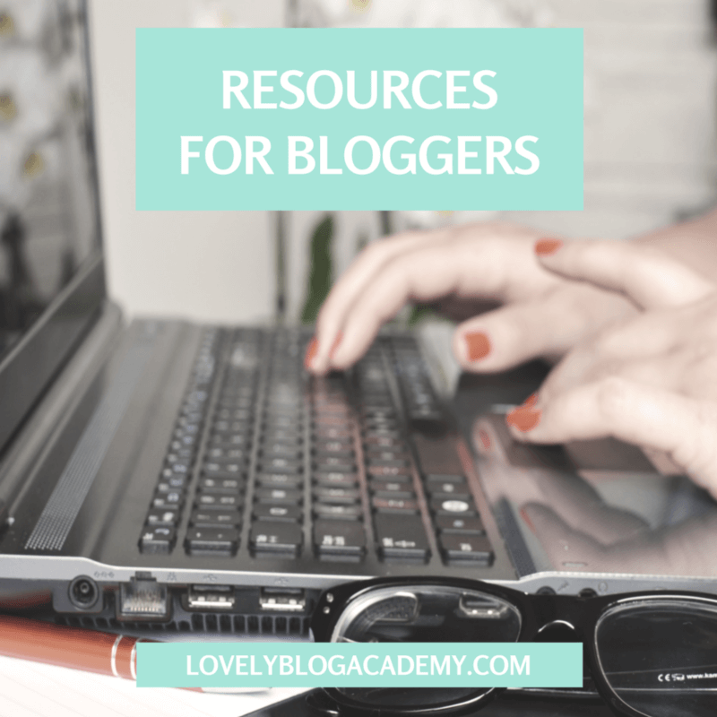 Tools and resources for bloggers recommended by LovelyBlogAcademy.com