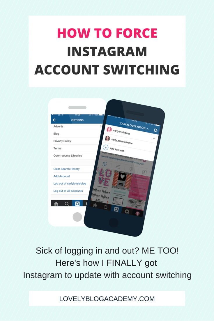 How to get Instagram account switching