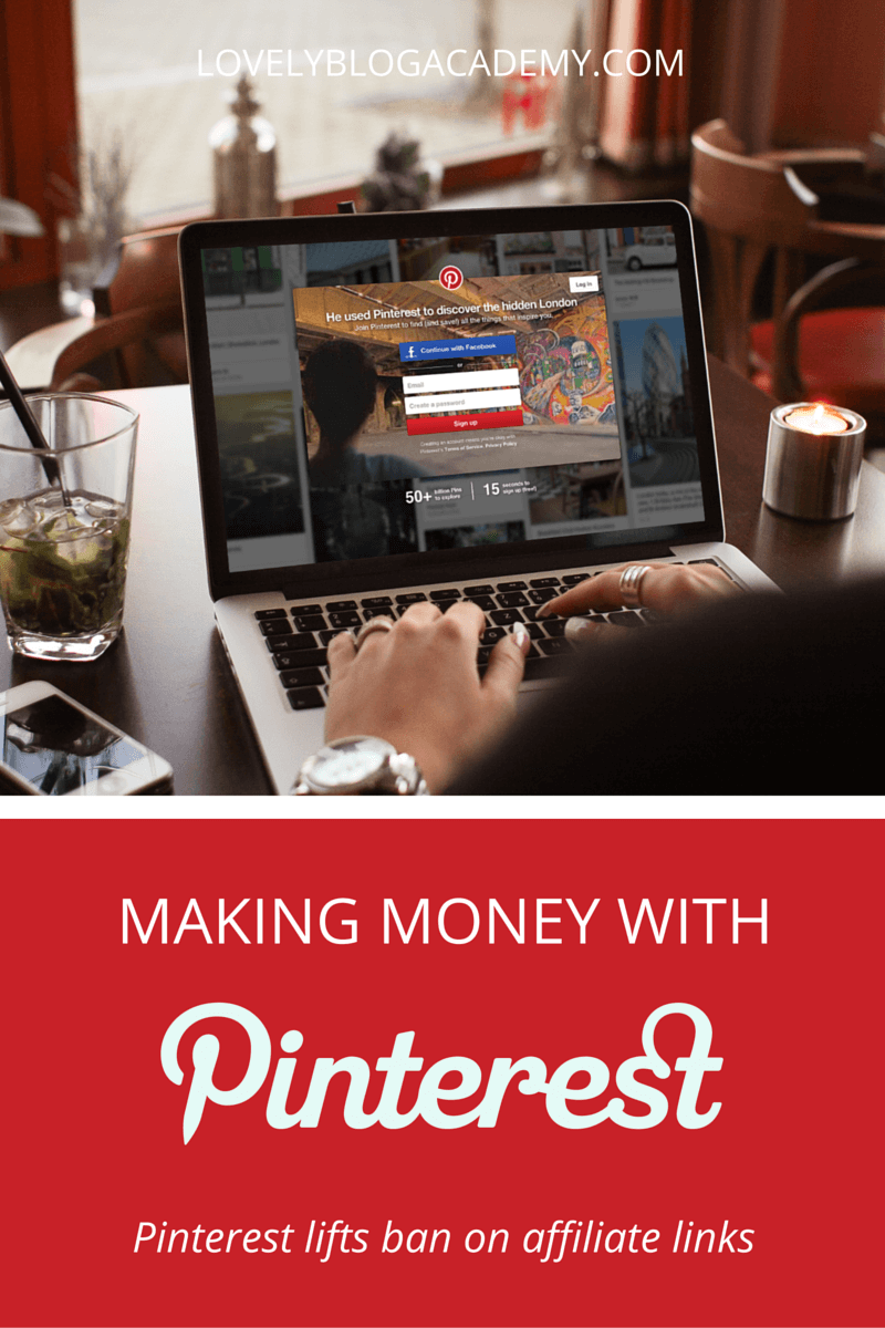 This week, Pinterest lifted their ban on affiliate links. Now you can monetize your Pinterest account using affiliate links again. Yay!