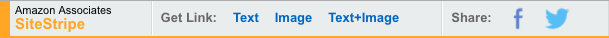 The Amazon SiteStripe Tool