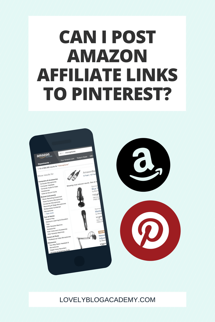 Can I use Amazon Affiliate links on Pinterest?