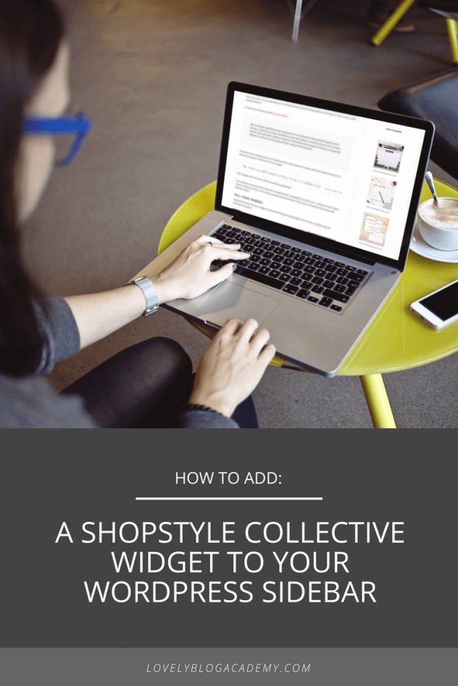 how to add a shopstyle collective widget to your WordPress sidebar