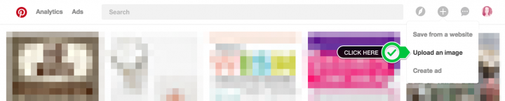How to upload an image to Pinterest